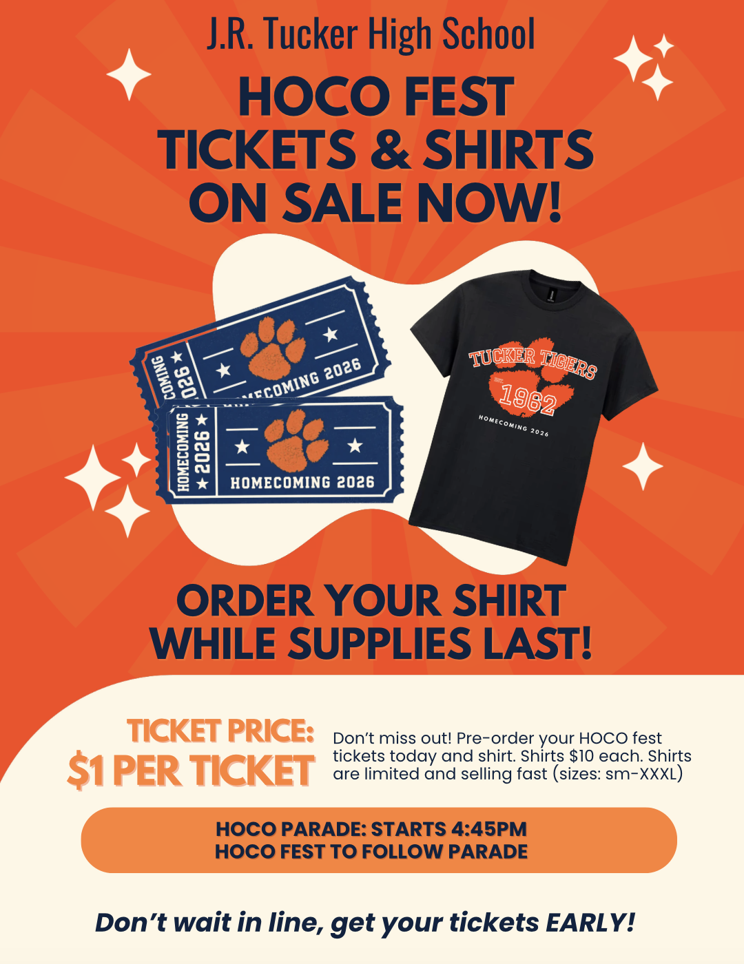 HOCO Fest Tickets & Shirts on Sale Now