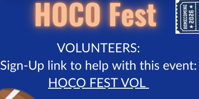HOCO Fest Volunteers & Donations
